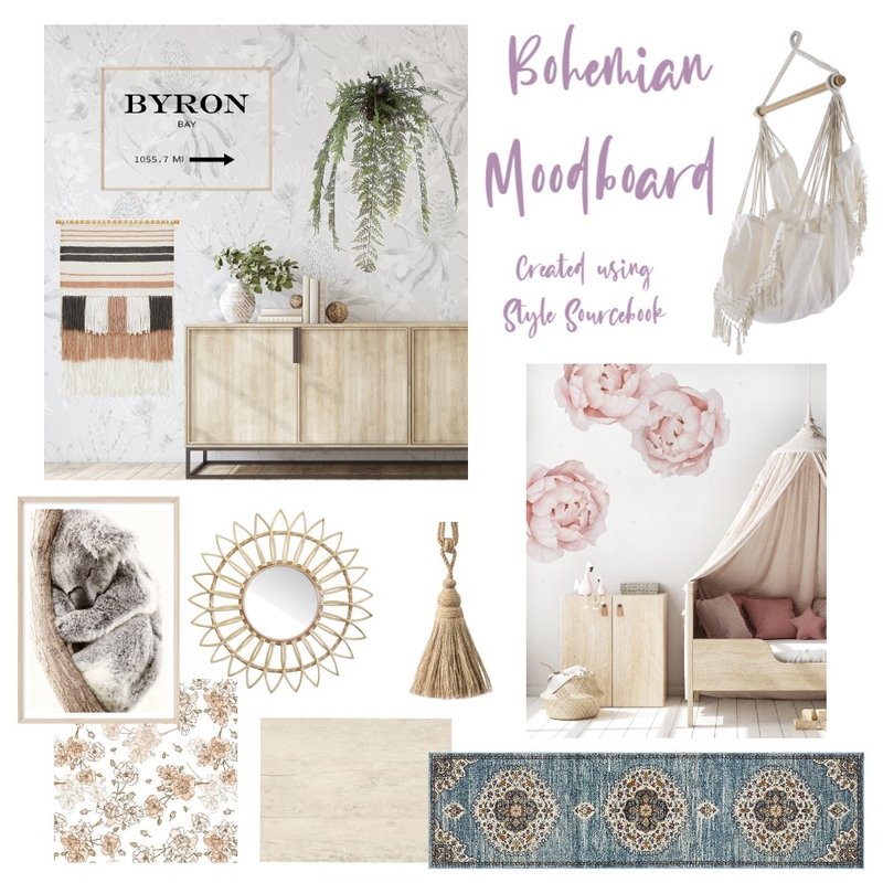 Bohemian Moodboard Mood Board by Sophie Bassett on Style Sourcebook