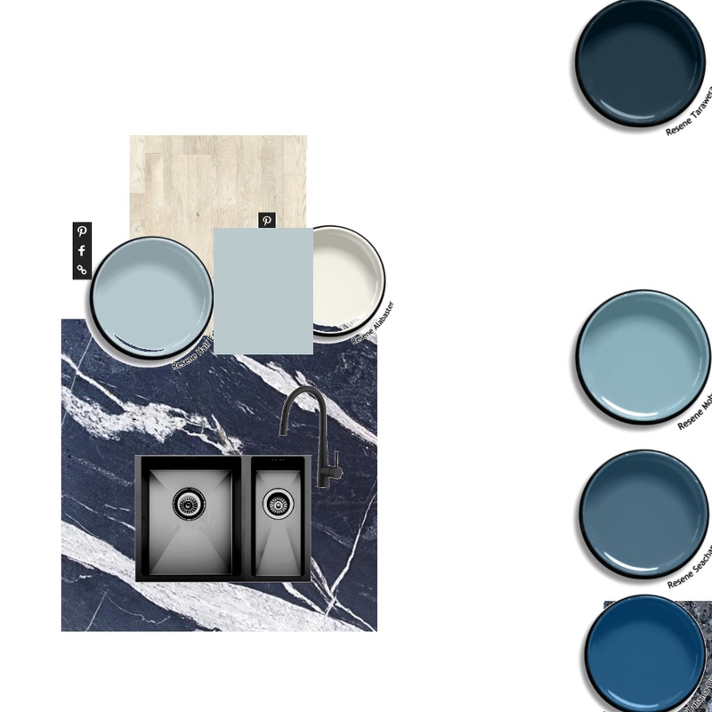 monochromatic blue Mood Board by bre.tunnicliffe on Style Sourcebook