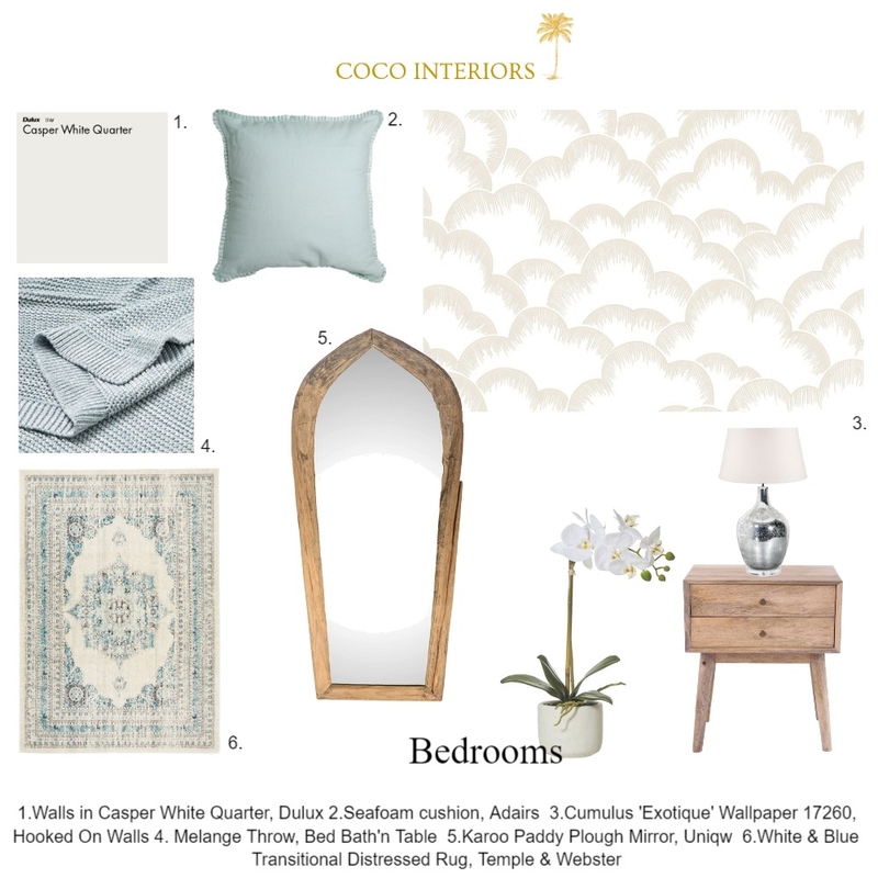 Happy Valley Moodboard- Bedrooms Mood Board by Coco Interiors on Style Sourcebook