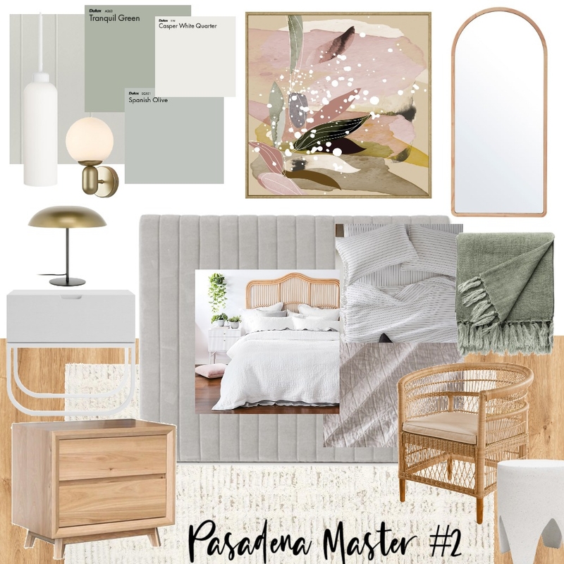 Pasadena Master #2 Mood Board by The Property Stylists & Co on Style Sourcebook