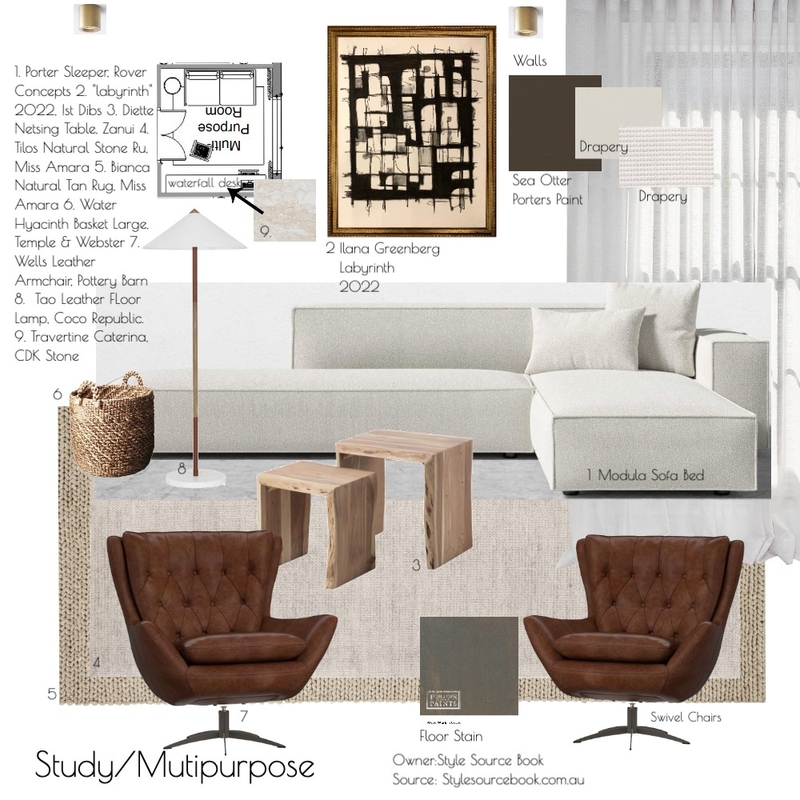 Multipurose/study Mood Board by StudioCollins on Style Sourcebook