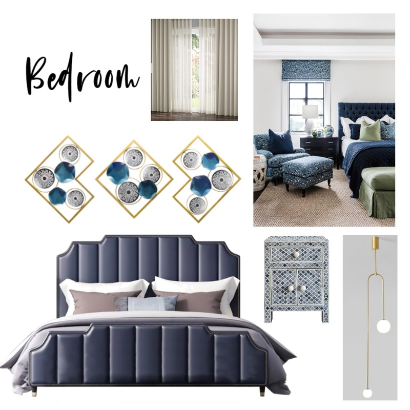 NAVY Bedroom Mood Board by MINA DESIGN STUDIO on Style Sourcebook