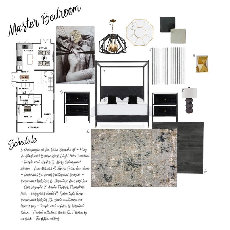 Master bedroom Mood Board by Michelle Boyd on Style Sourcebook