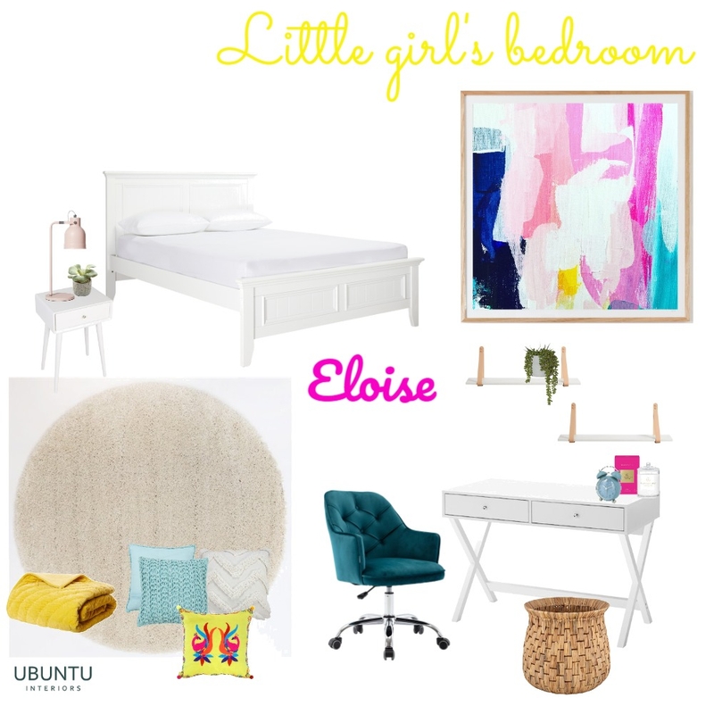 Little girl's bedroom Mood Board by Ubuntu Interiors on Style Sourcebook