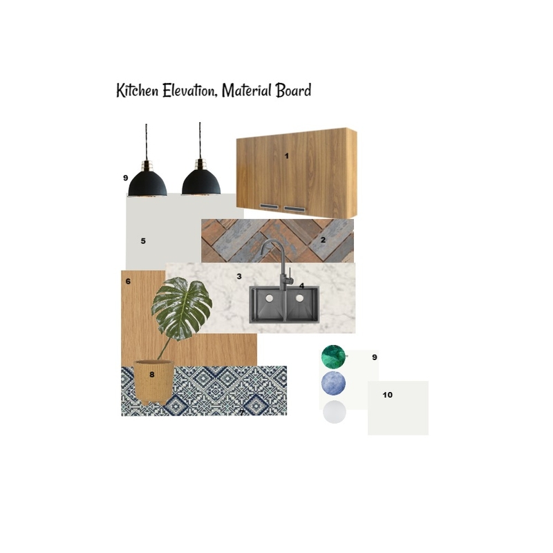 Kitchen Elevation Material Board Mood Board by Asma Murekatete on Style Sourcebook