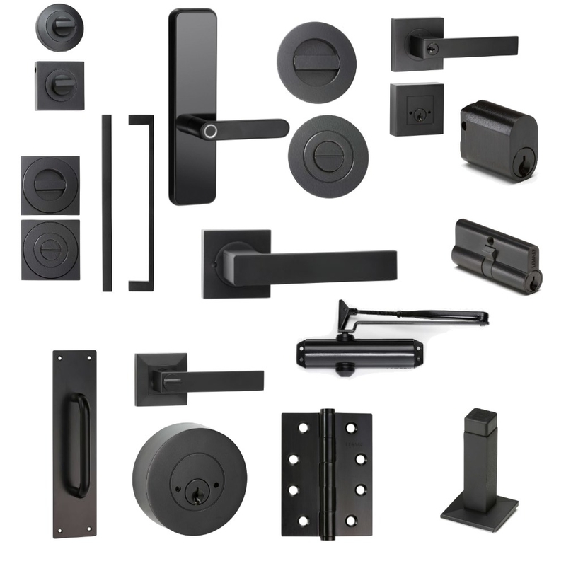 Black door handles Mood Board by Door hardware on Style Sourcebook