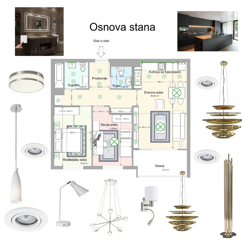 Osnova stana Sema AB Mood Board by jelena94 on Style Sourcebook