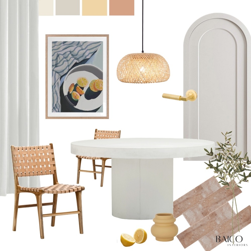 Mediterranean Dining Mood Board by Baico Interiors on Style Sourcebook