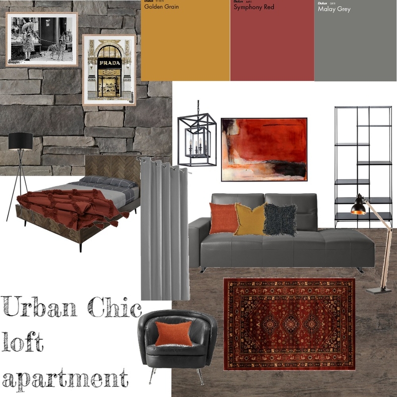 Urban Chic Mood Board by Bricks and Beams on Style Sourcebook