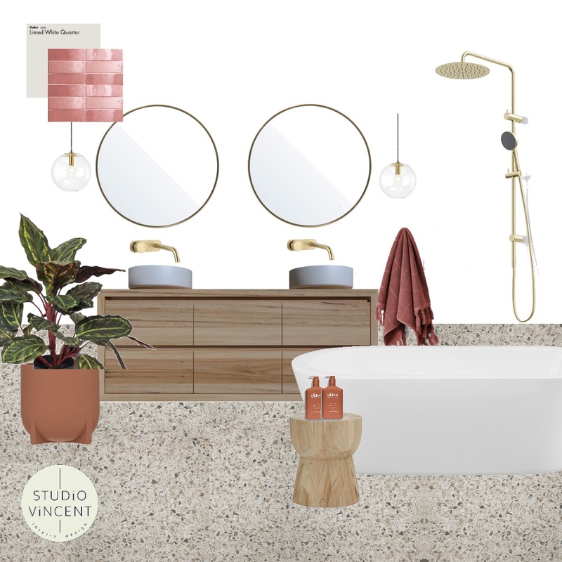 Bathroom Fern Tree Cinnamon A Mood Board by Studio Vincent on Style Sourcebook