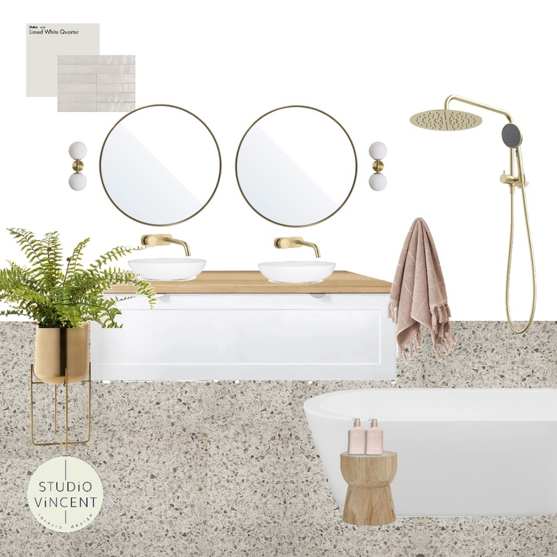 Bathroom Fern Tree Blush B Mood Board by Studio Vincent on Style Sourcebook