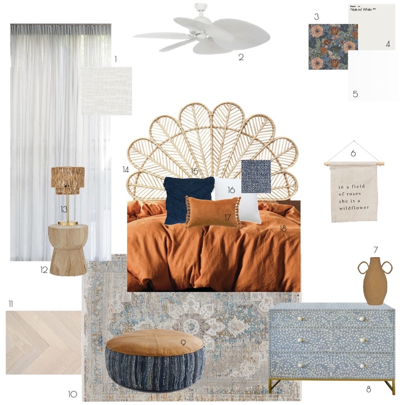 Bedroom 3 - Sample Board Mood Board by Tahlia Besley on Style Sourcebook