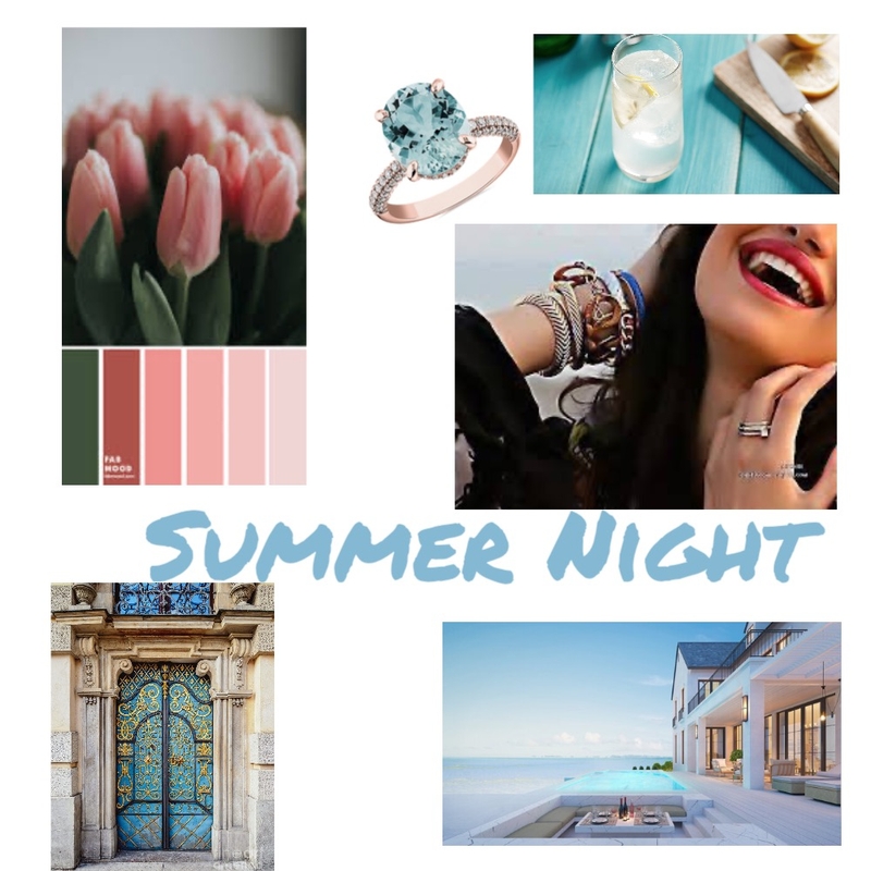 summer night Mood Board by ksjdew on Style Sourcebook