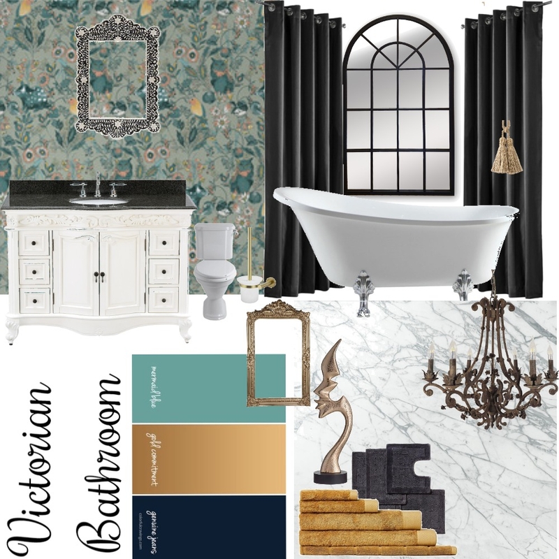 Victorian Bathroom Mood Board by Bricks and Beams on Style Sourcebook