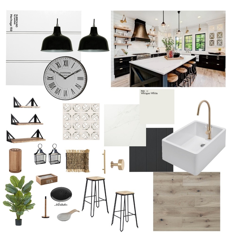 Modern Farmhouse_Module 3 Mood Board by sarahlamas on Style Sourcebook