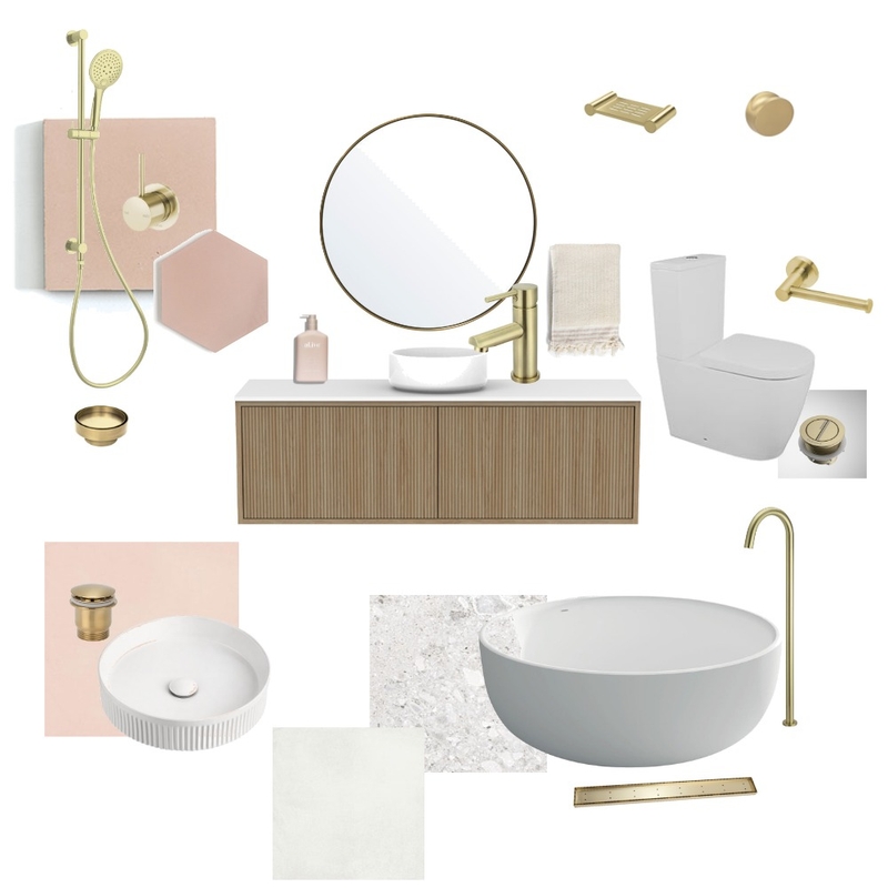 Pink Brass Mood Board by abbycreevey on Style Sourcebook