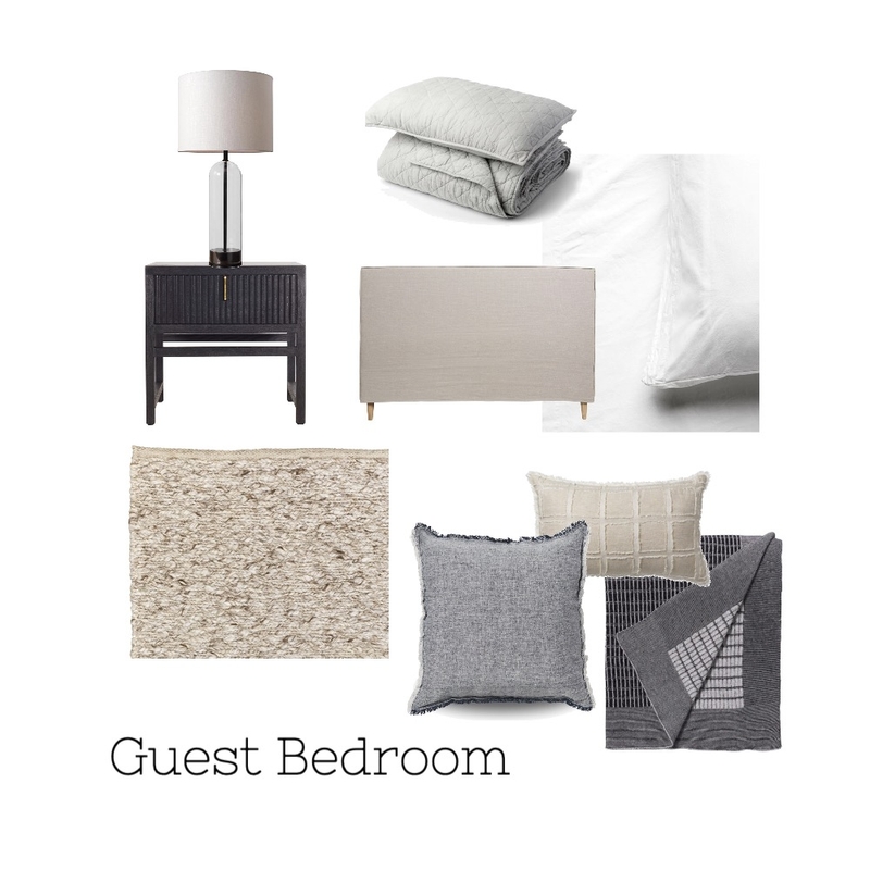 SE Guest Bedroom Mood Board by Boutique Yellow Interior Decoration & Design on Style Sourcebook