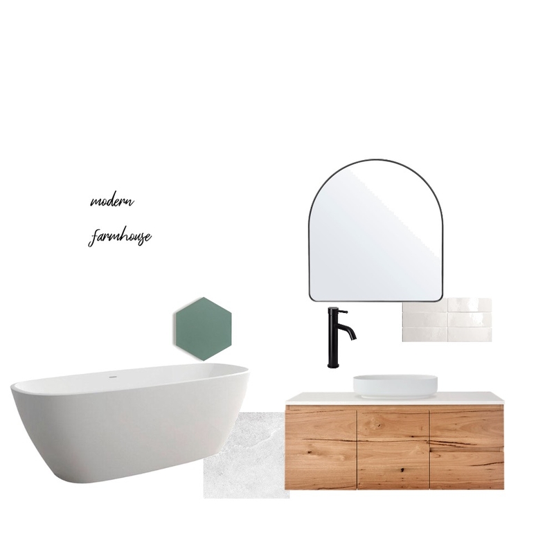 modern farmhouse bathroom Mood Board by carlaconway on Style Sourcebook