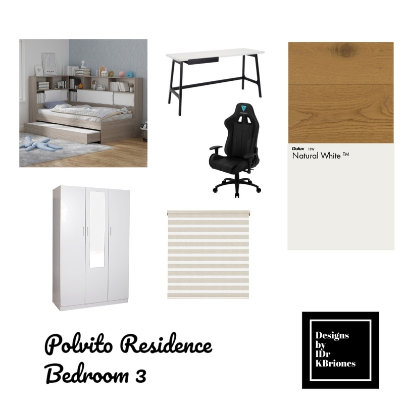 Polvito Residence Bedroom 3 Mood Board by KB Design Studio on Style Sourcebook