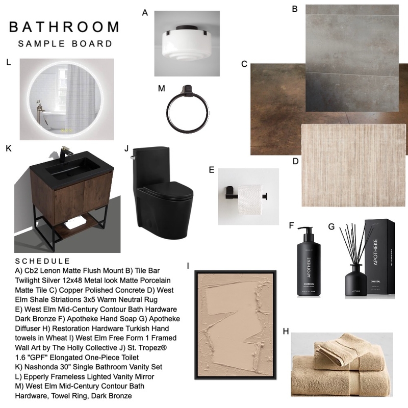 Bathroom IDI Module 9 Mood Board by theweavetamer on Style Sourcebook