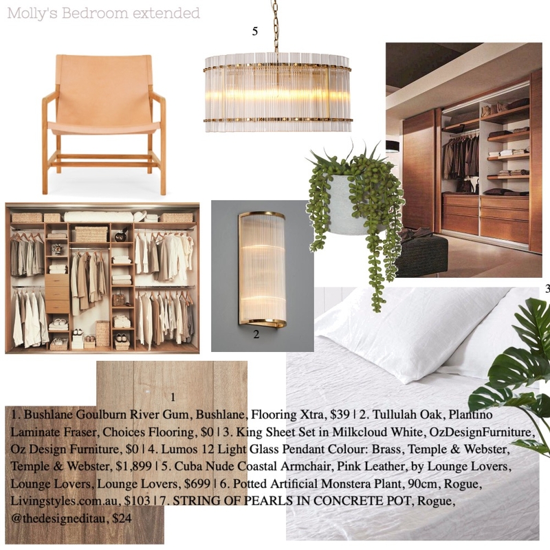 Molly's Home: Bedroom extended Mood Board by Elisenda Interiors on Style Sourcebook