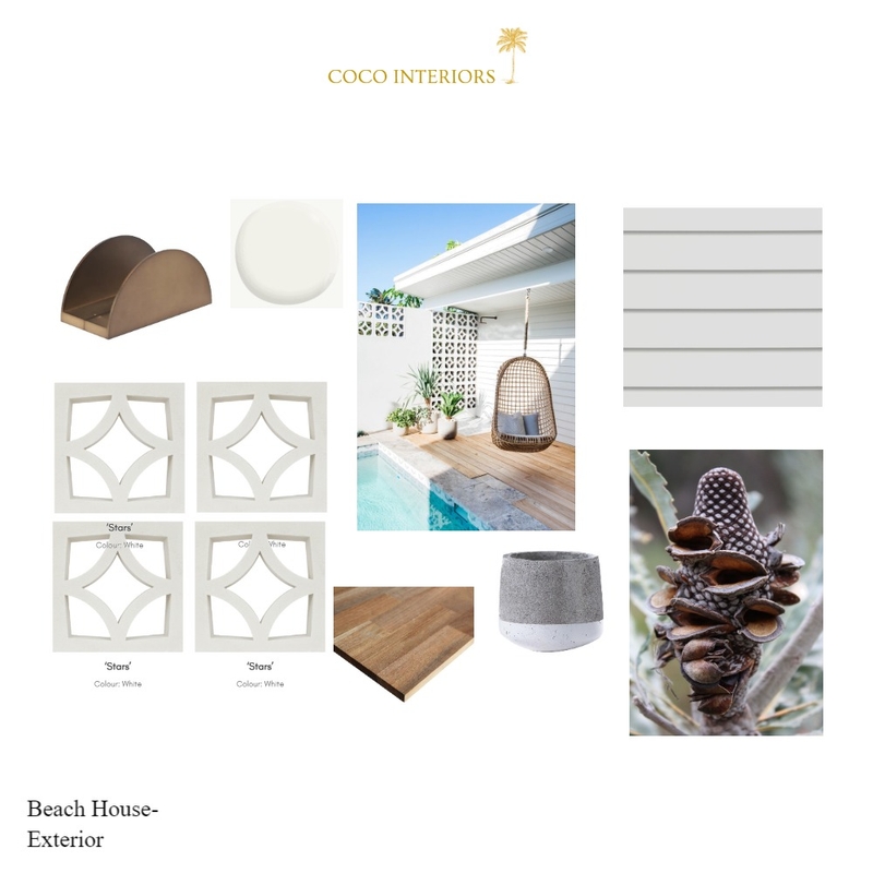 Beach House Exterior Mood Board by Coco Interiors on Style Sourcebook