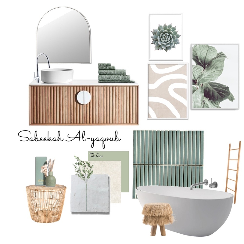 sage bathroom Mood Board by Sabeekah on Style Sourcebook