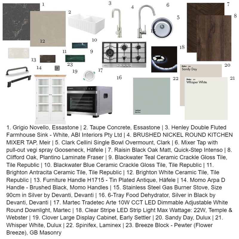 Module 10 Kitchen Mood Board by InteriorYens on Style Sourcebook