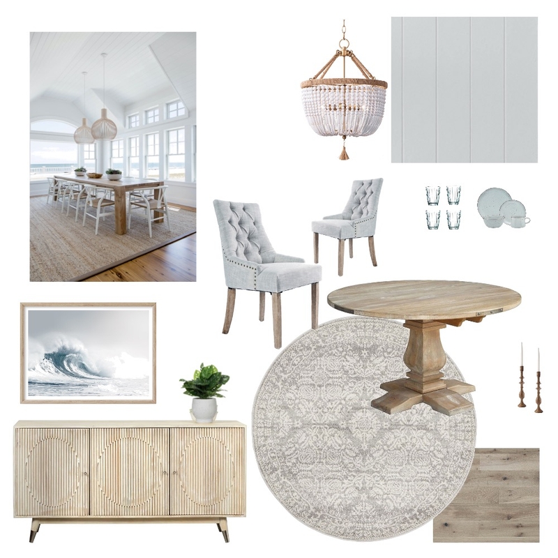 Modern Hamtpons Dining Room Mood Board by WendyJB on Style Sourcebook