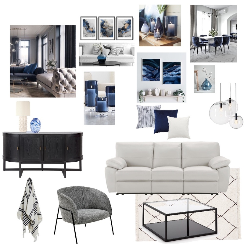 Accented Achromatic Mood Board by Azra on Style Sourcebook