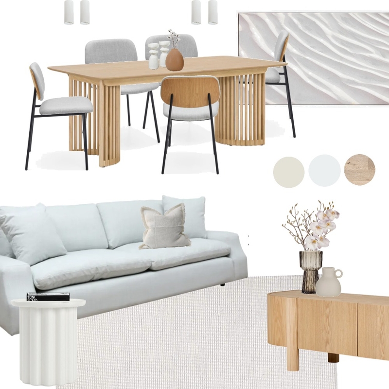 Rosie's Living/Dining Sample Board Mood Board by AJ Lawson Designs on Style Sourcebook