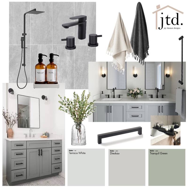 Bathroom Mood Board Mood Board by jaythomasdesigns on Style Sourcebook