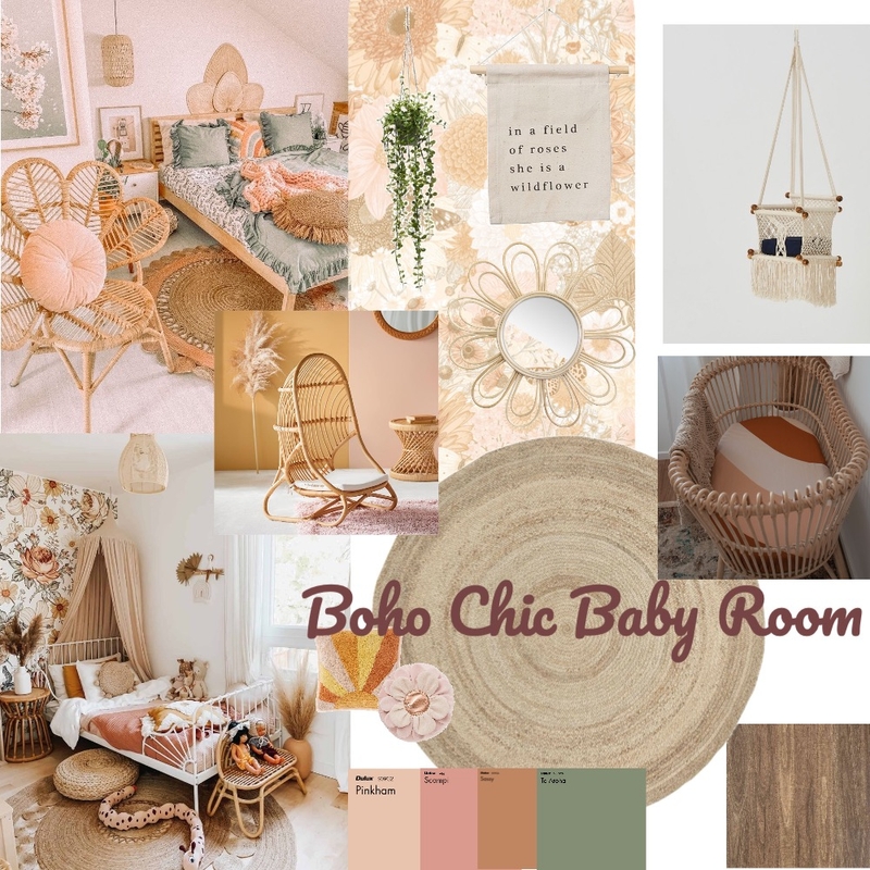 Boho Nursery Mood Board by bre_lynn on Style Sourcebook