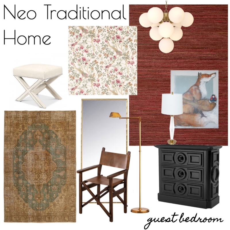 NEO TRAD HOME - Guest bedroom 01 Mood Board by RLInteriors on Style Sourcebook