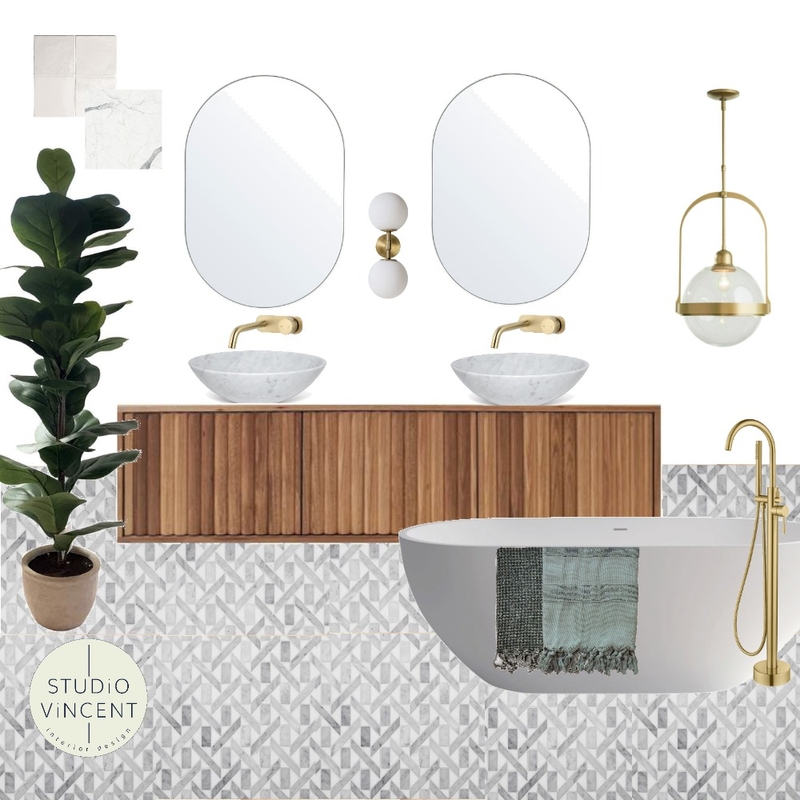 Bathroom Ensuite Mood Board by Studio Vincent on Style Sourcebook