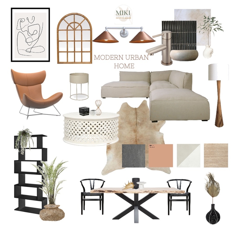 MODERN URBAN HOME Mood Board by MIKI INTERIOR DESIGN on Style Sourcebook