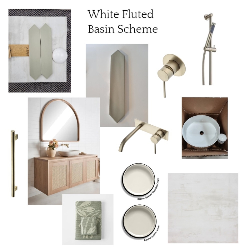 White Fluted Basin Scheme Mood Board by JJID Interiors on Style Sourcebook