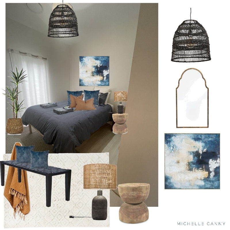 Draft Mood Board Industrial Bedroom Mood Board by Michelle Canny Interiors on Style Sourcebook