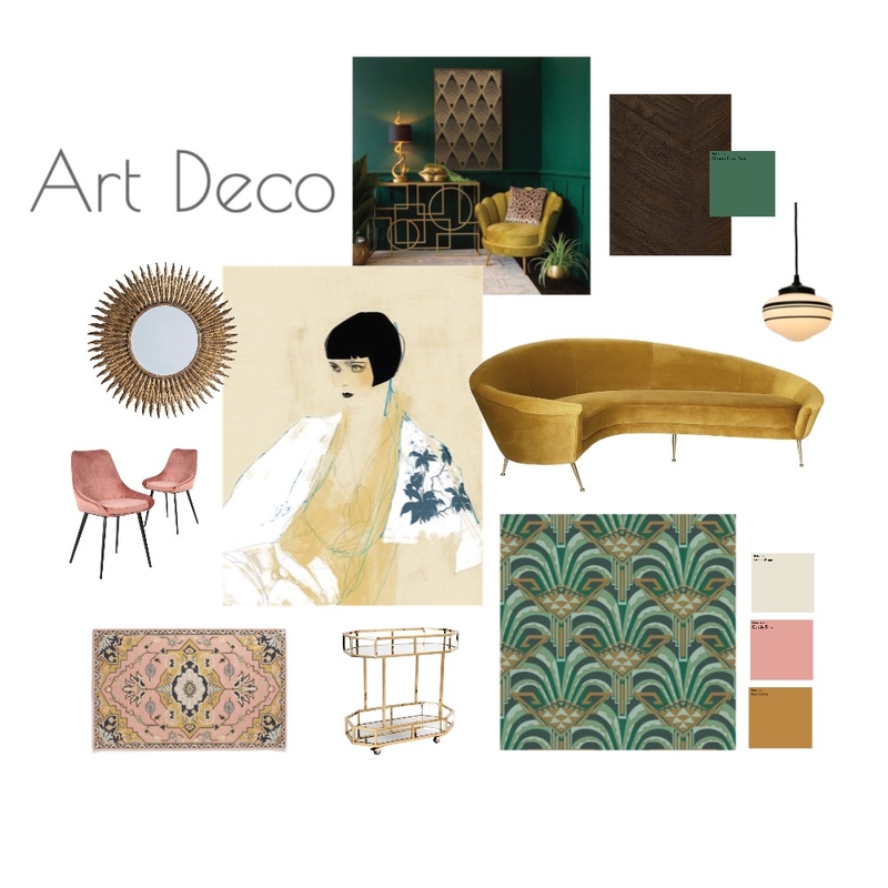 Art Deco Mood Board by Karli Scott on Style Sourcebook