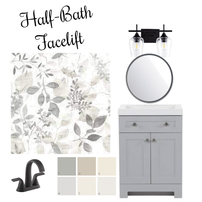 Half Bath Mood Board by schernichky on Style Sourcebook