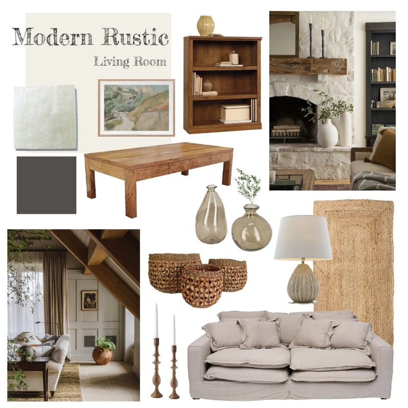 Rustic Living Room 3 Mood Board by lydiawolsey4 on Style Sourcebook