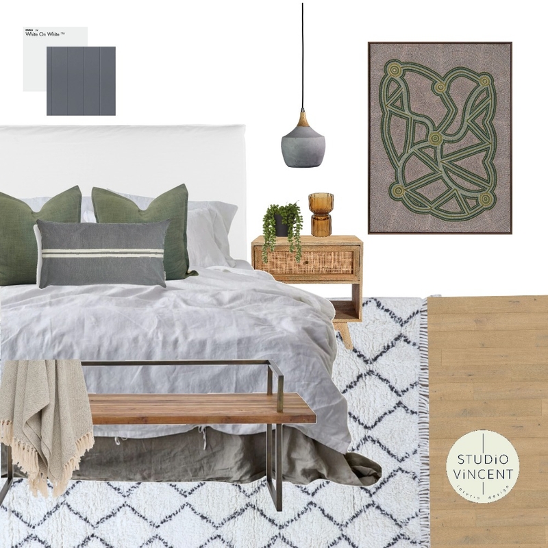 Cozy Bedroom 2 Aboriginal Art Mood Board by Studio Vincent on Style Sourcebook