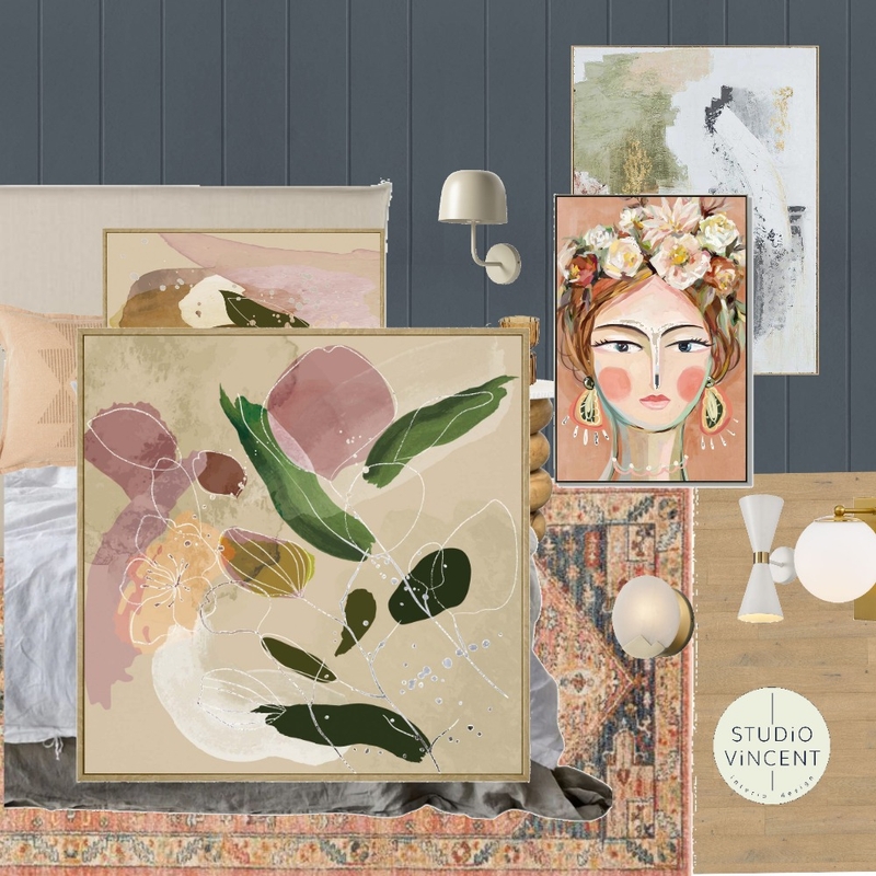 Cozy Bedroom HArdie Groove Salmon Mood Board by Studio Vincent on Style Sourcebook