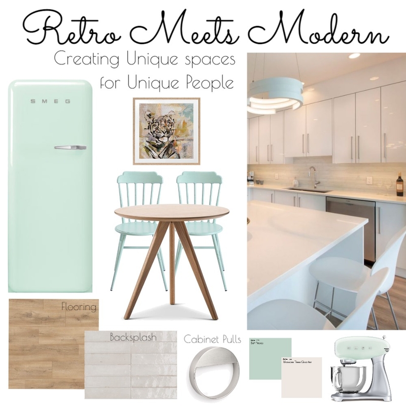 Retro Meets Modern Mood Board by Annalei Floriant on Style Sourcebook