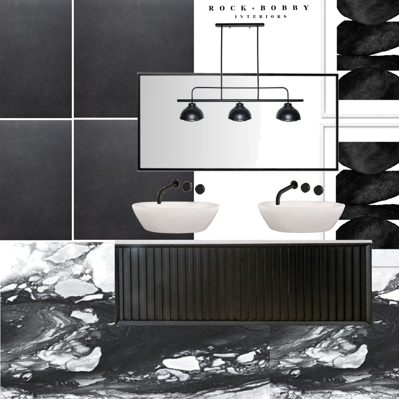 another black and white bathroom Mood Board by ameliarogers on Style Sourcebook