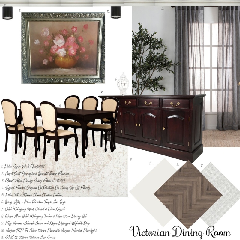 ASSIGNMENT NINE PART A - Dining room Mood Board by Shani.Drioli on Style Sourcebook