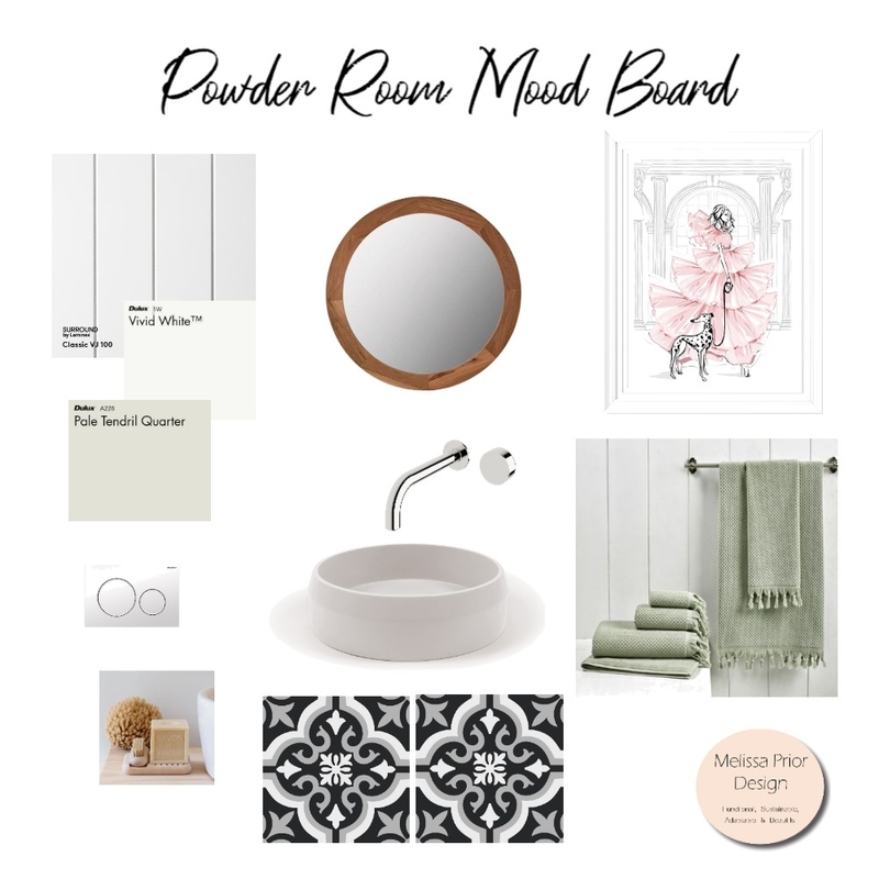 Powder Room Mood Board by mprior on Style Sourcebook