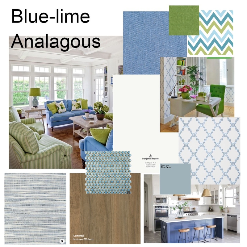 Assignment 3 Analagous Blue Green Mood Board by kristin.sainsbury.design on Style Sourcebook