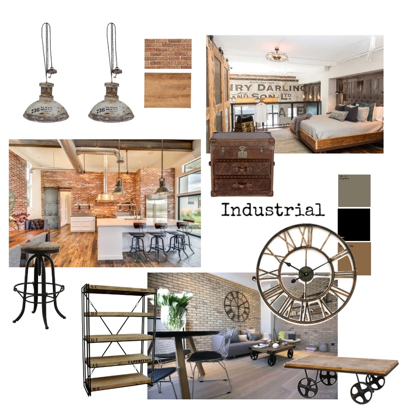 Industrial Mood Board Mood Board by Nikki Reid on Style Sourcebook