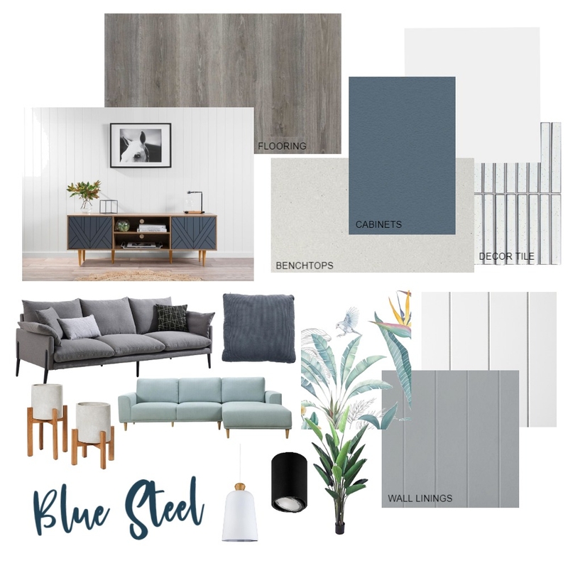 BLUE STEEL Mood Board by dkidd on Style Sourcebook